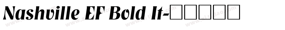Nashville EF Bold It字体转换